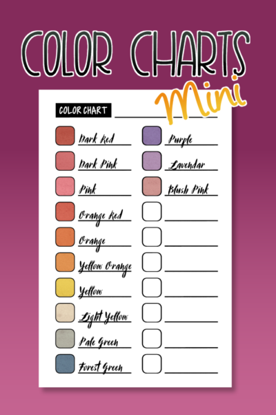 Color chartvery mini cover Color chartvery mini cover