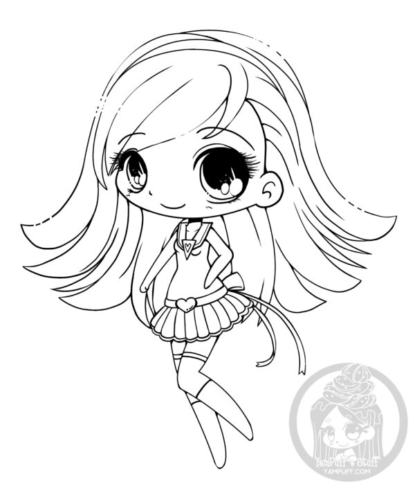 Chibis - Free Chibi Coloring Pages • YamPuff's Stuff