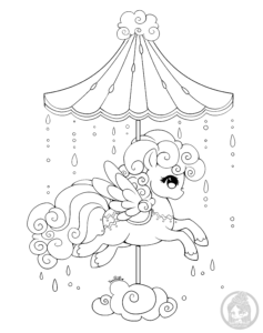 celestial_carousel___cloud_pegasus_by_yampuff-d936qle cloud carousel pony lineart by yampuff