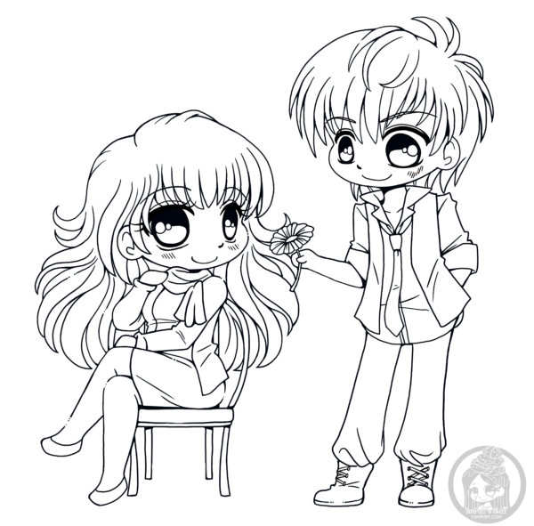 Fanart - Free Chibi Colouring Pages • YamPuff's Stuff