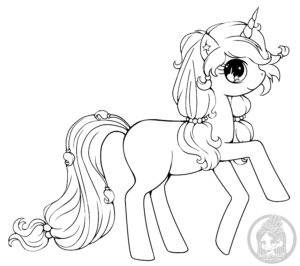 starry_dreams_lineart_by_yampuff-d5cvb5v pony lineart yampuff
