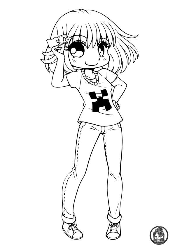 Chibis - Free Chibi Coloring Pages • YamPuff's Stuff