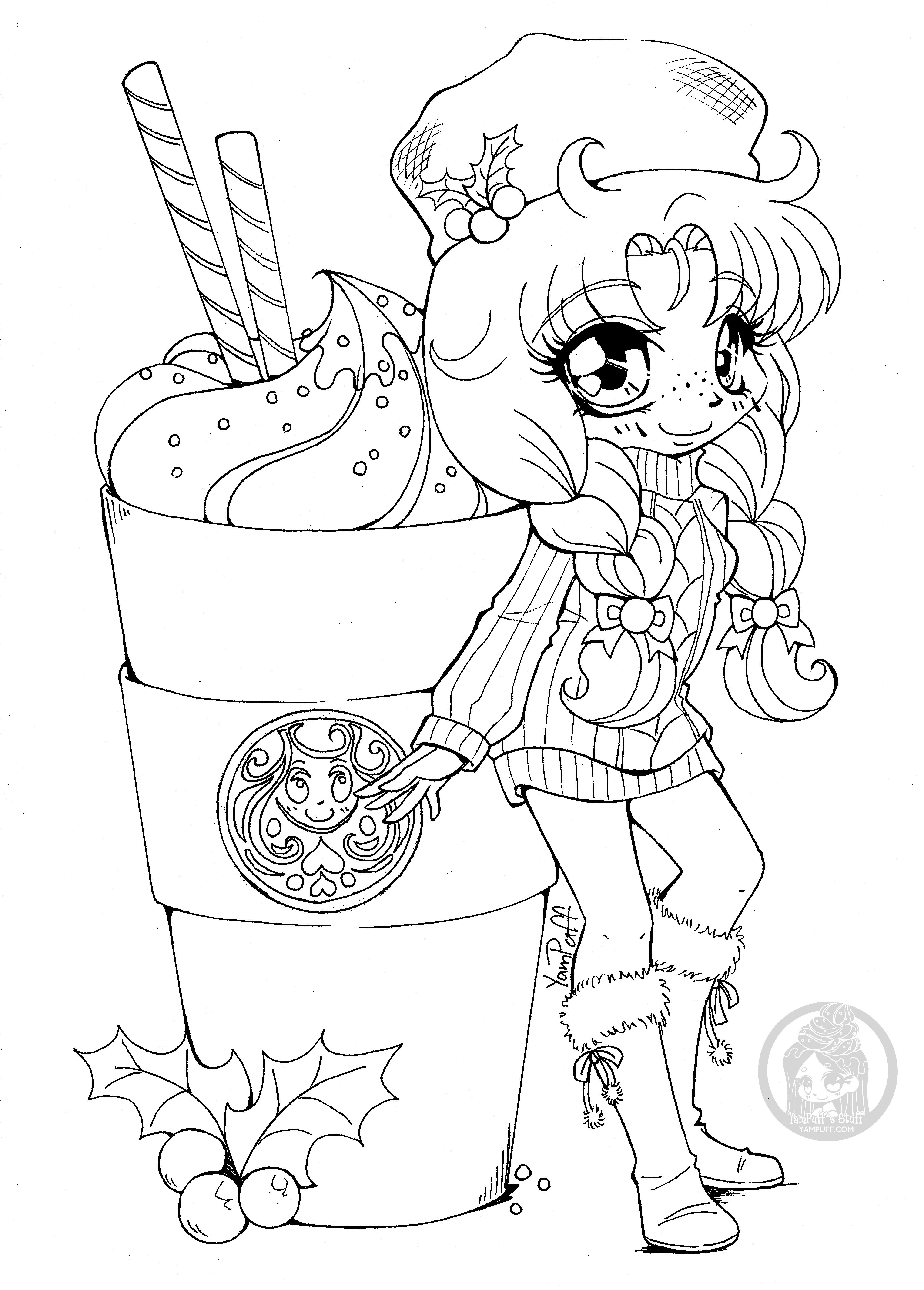 Chibis - Free Chibi Coloring Pages • YamPuff's Stuff