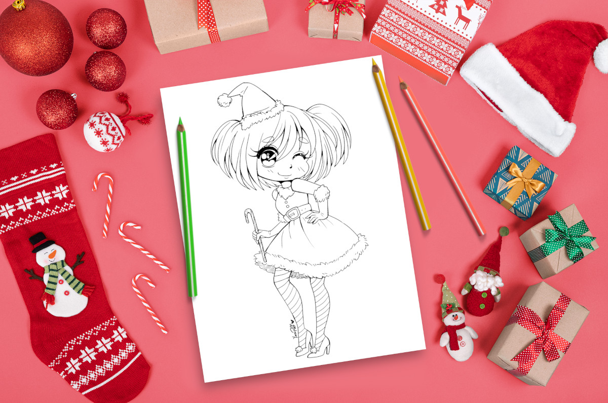 Christmas coloring page by YamPuff