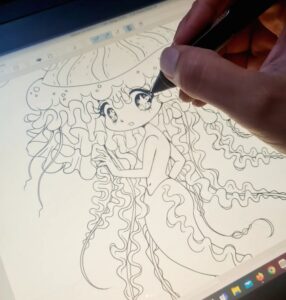 Drawing on the Wacom Cintiq