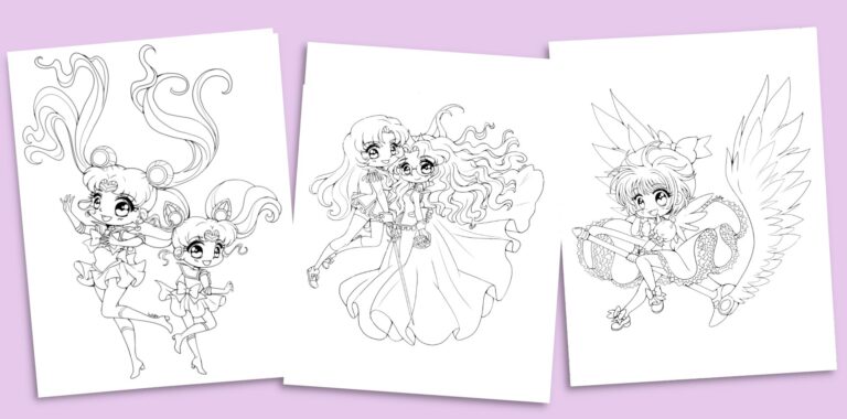 Magical Girl Digital Coloring Pack by YamPuff - Sailor Moon...